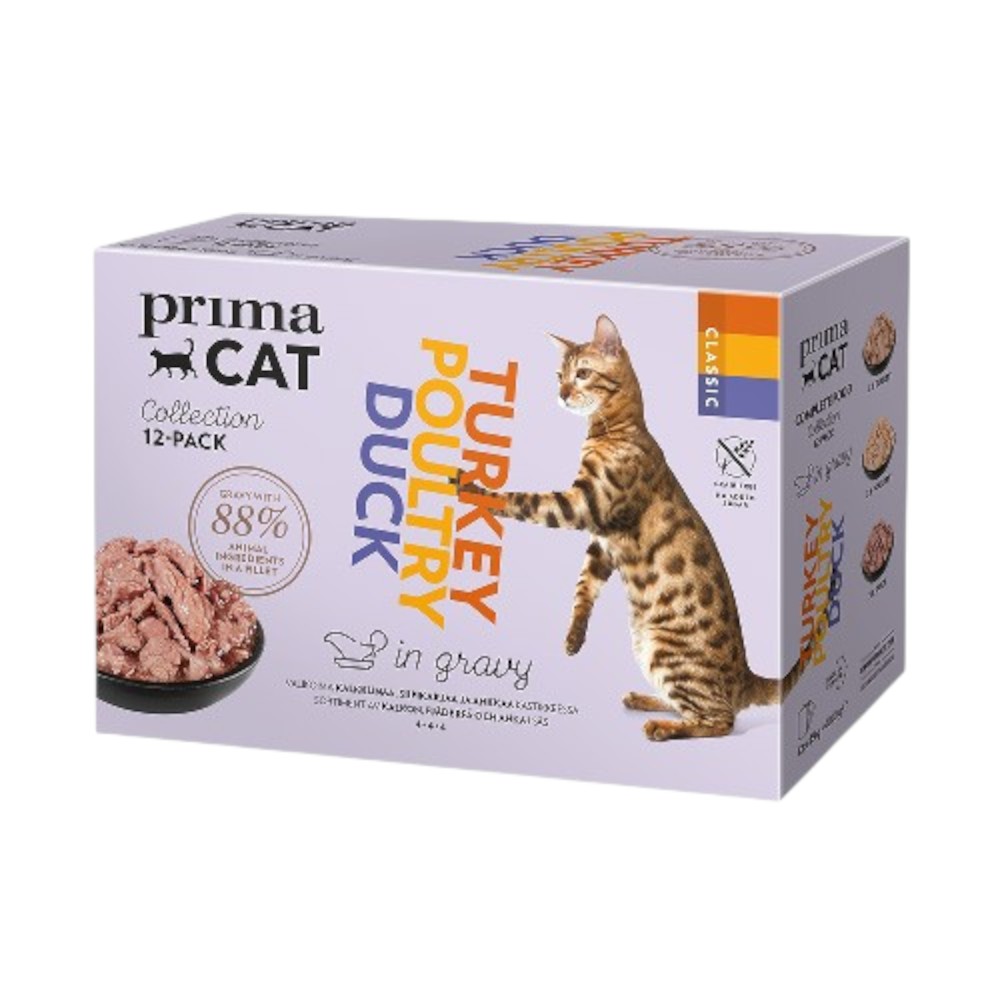 prima-cat-classic-poultry-mix-multipack-in-gravy-12-x-85-g-grain-free
