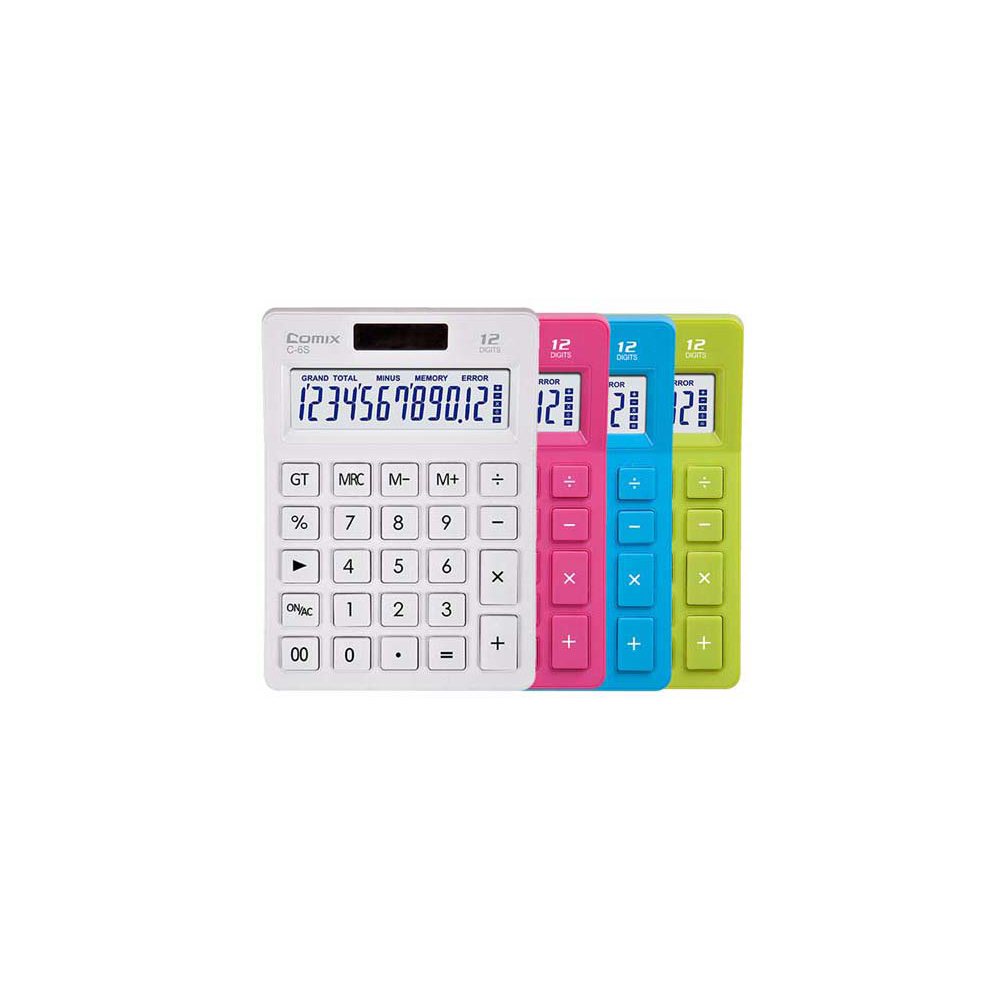 comix-12-digits-calculator-4-assorted-colours