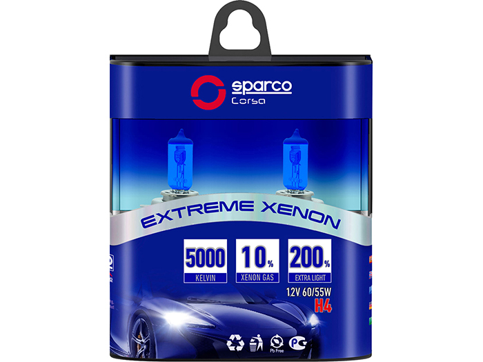 sparco-racing-h4-12v60-55-watts-blue-xenon-effect-bulbs-pack-of-2-pieces
