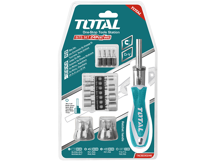 total-ratchet-screwdriver-set-of-24-pieces
