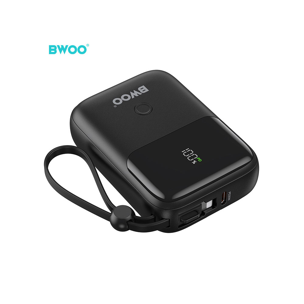 bwoo-p61-dual-cable-pocket-power-bank-black