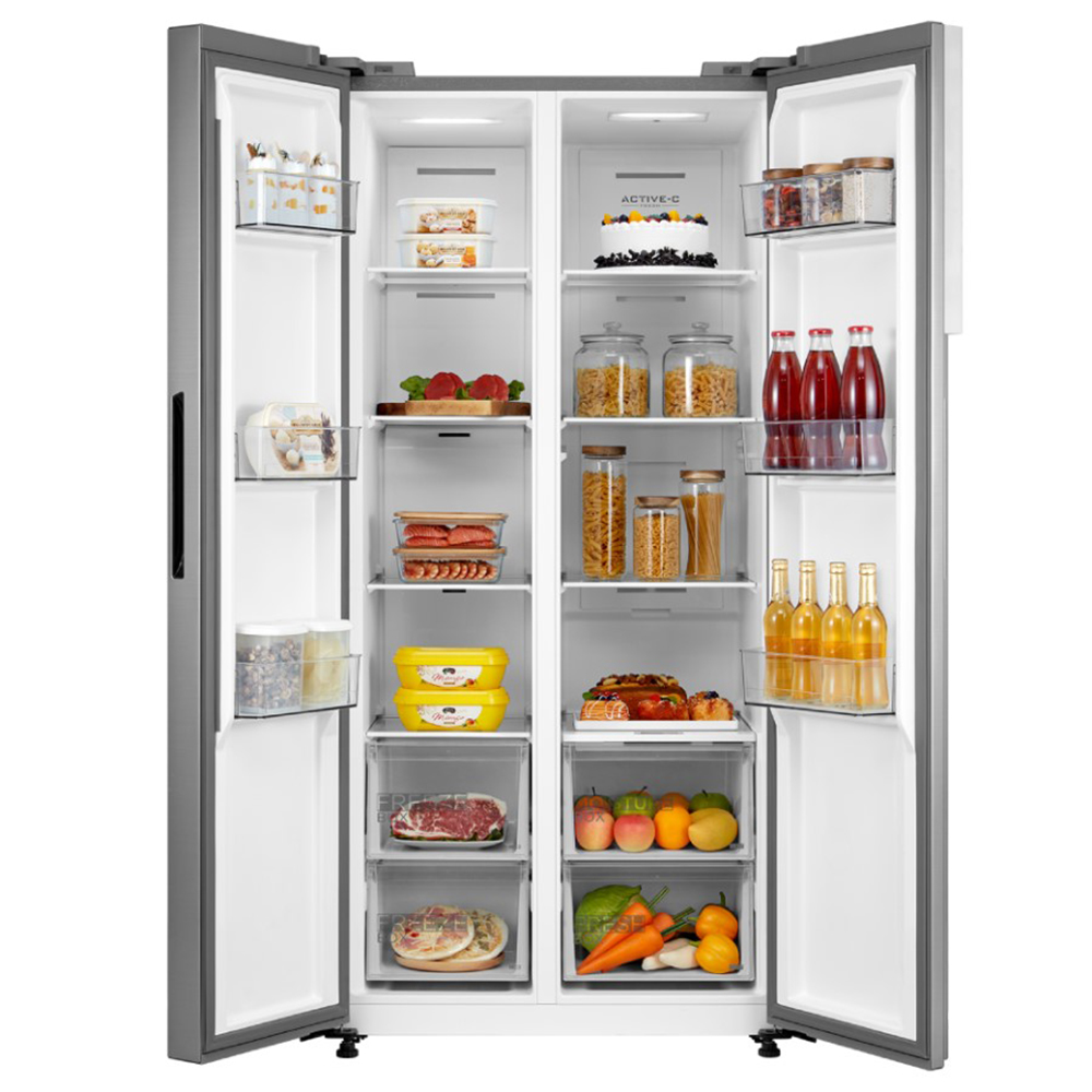 midea-american-side-by-side-freestanding-fridge-freezer-silver-460l