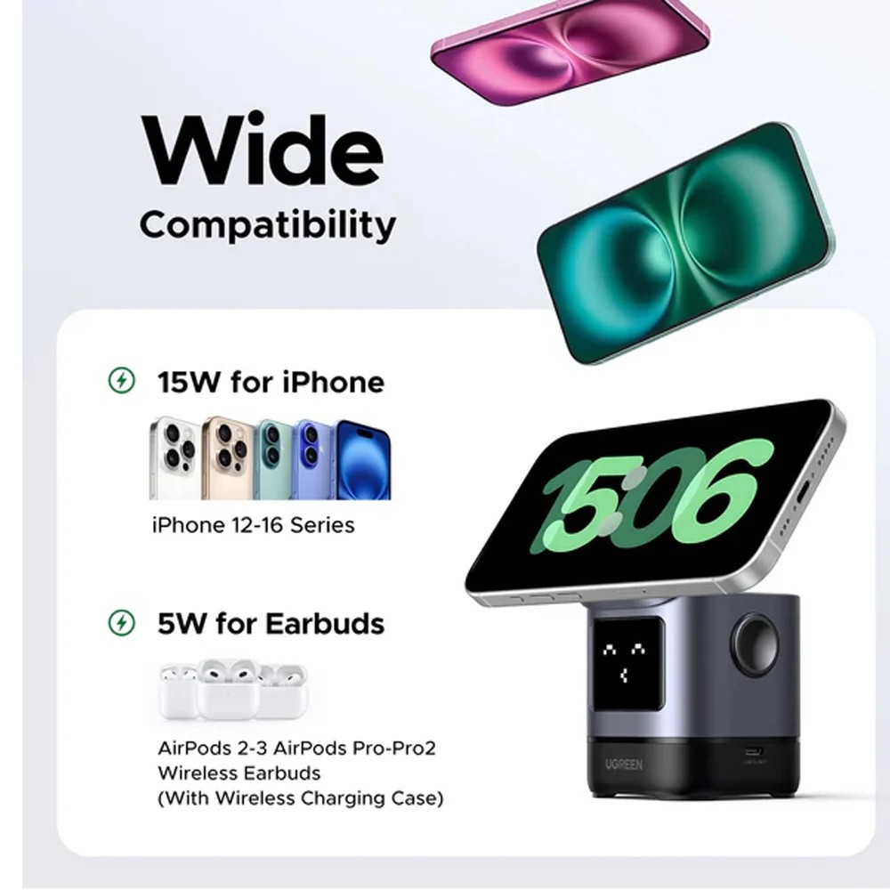 ugreen-uno-2-in-1-magnetic-wireless-charger-15w-black