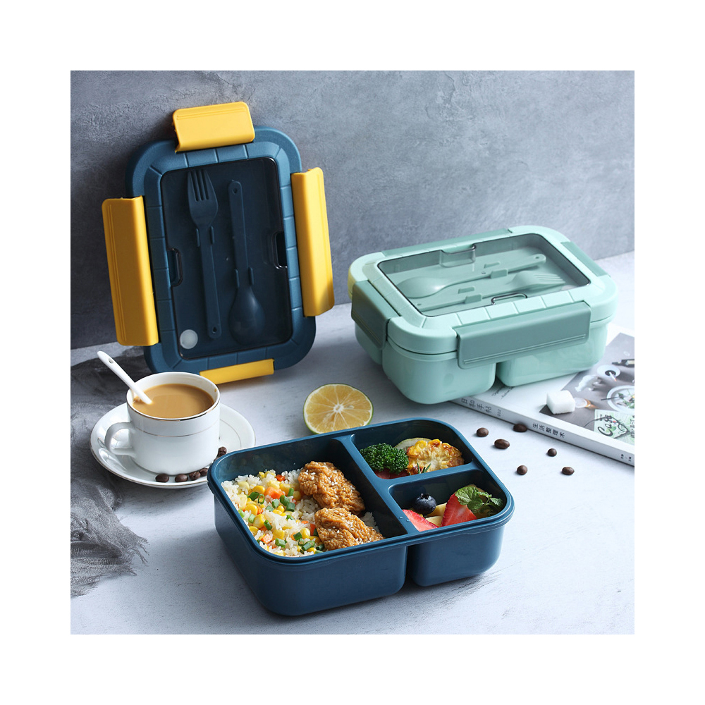 plastic-food-container-with-3-dividers-cutlery-2-assorted-colours