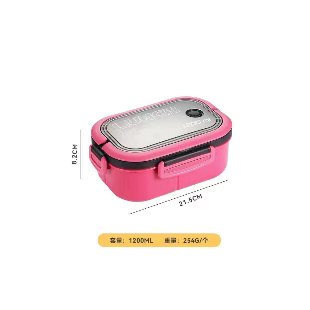 plastic-food-container-with-3-dividers-fork-spoon-4-assorted-colours