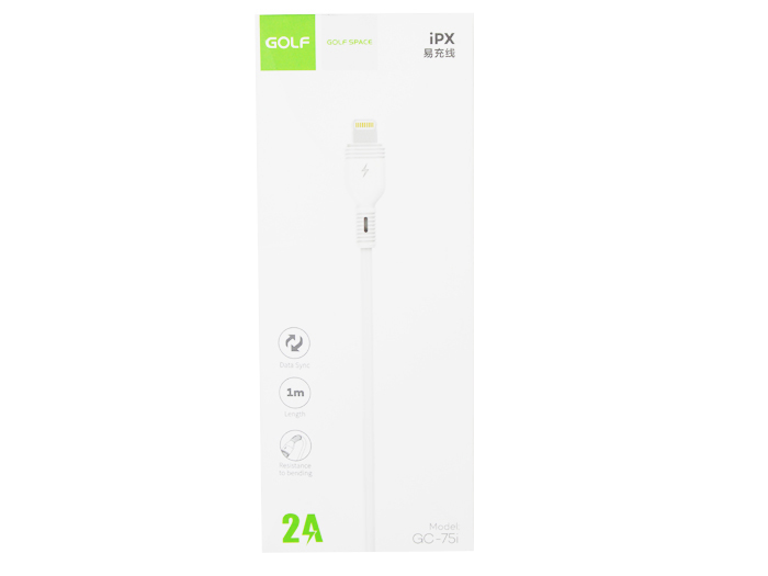 golf-iphone-cable-2a-white-1-metre