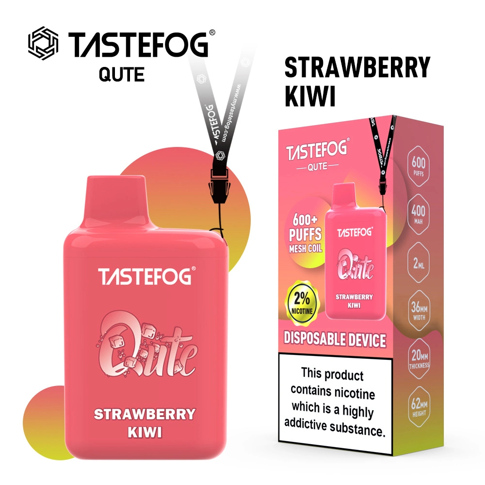 tastefog-qute-disposable-vape-box-800-puffs-2-percent-nicotine-strawberry-kiwi