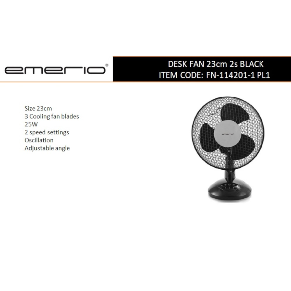 eurolamp-desk-fan-23cm-2-speed-black