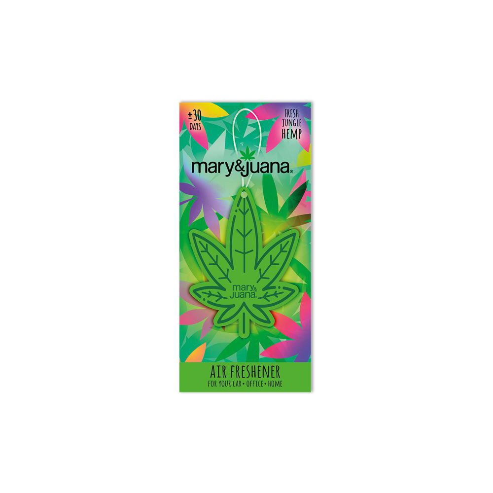 mary-juana-paper-car-air-freshener-green