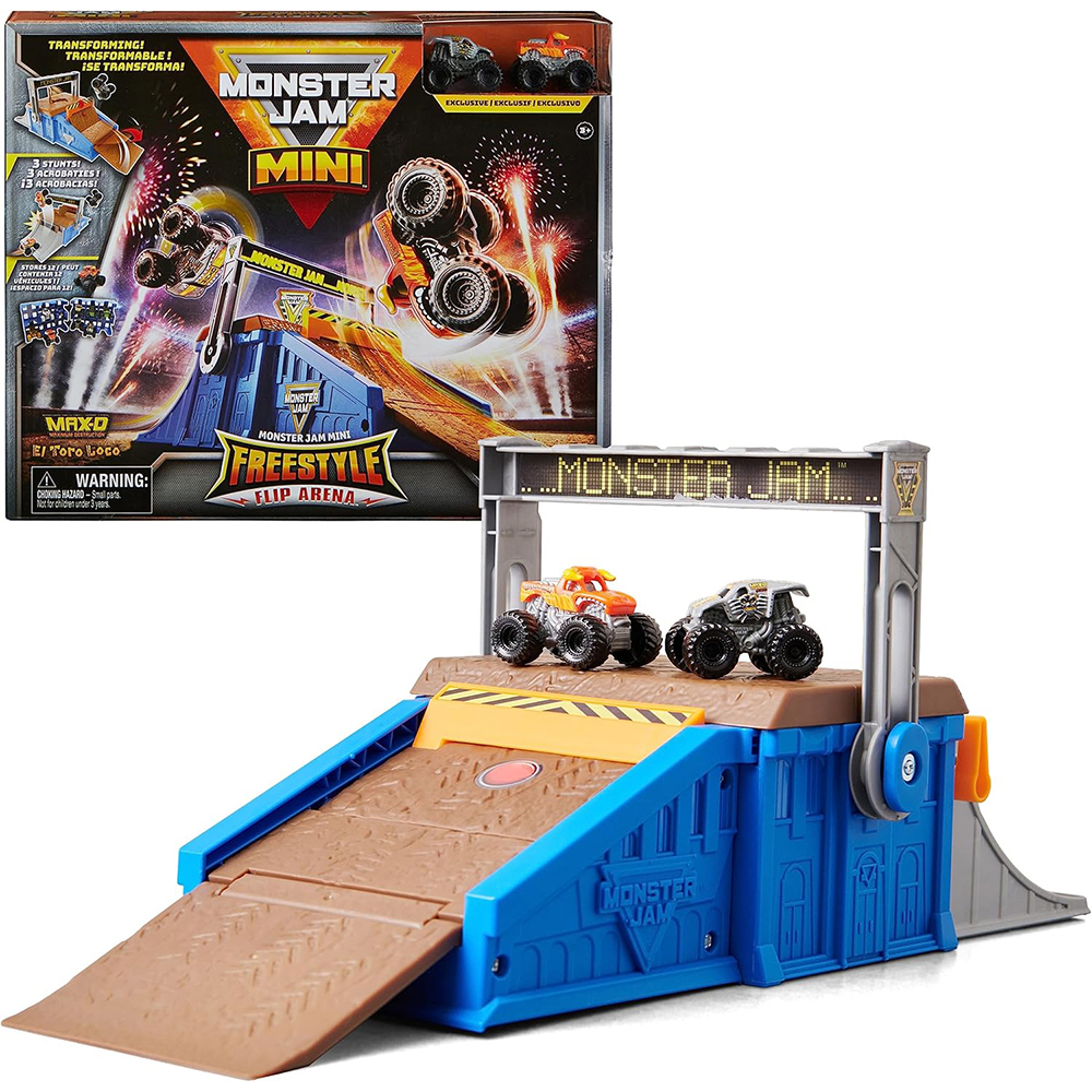 monster-jam-mini-freestyle-flip-arena-playset