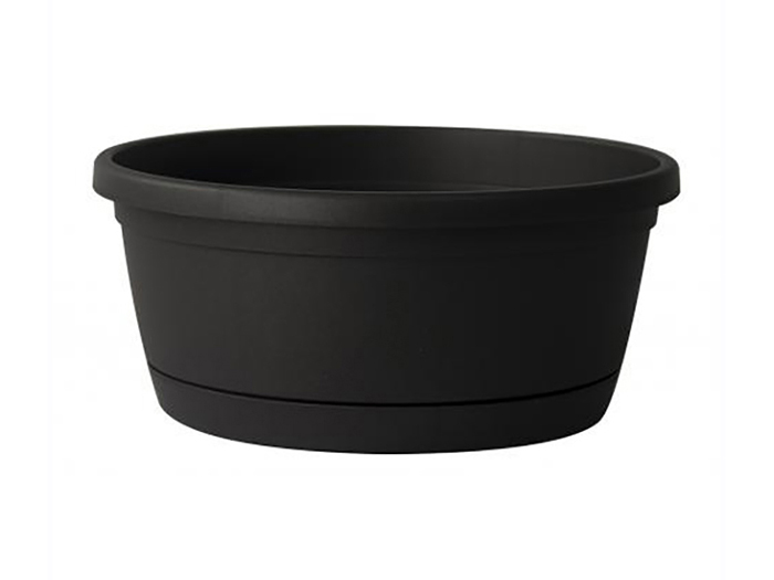 libis-bowl-shaped-flower-pot-with-saucer-dark-grey-25cm