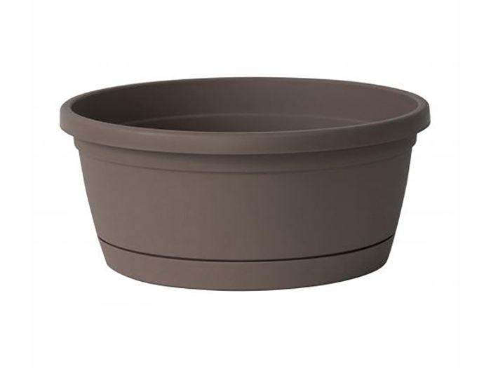 libis-bowl-shaped-flower-pot-with-saucer-taupe-25cm