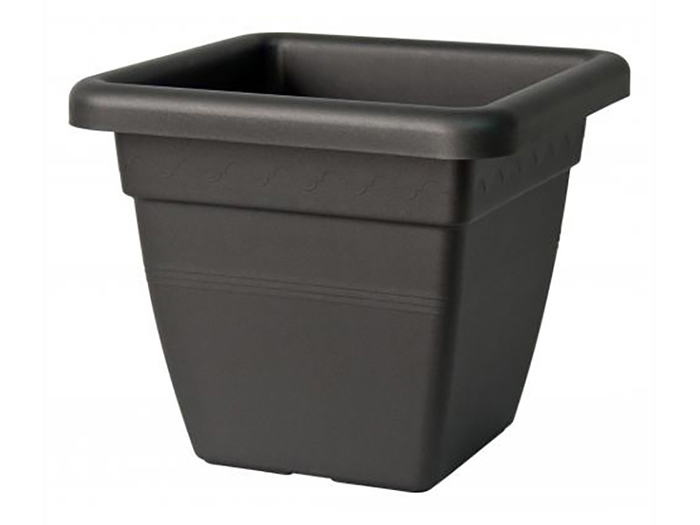 europlast-krea-square-flower-pot-dark-grey-31cm-x-26cm