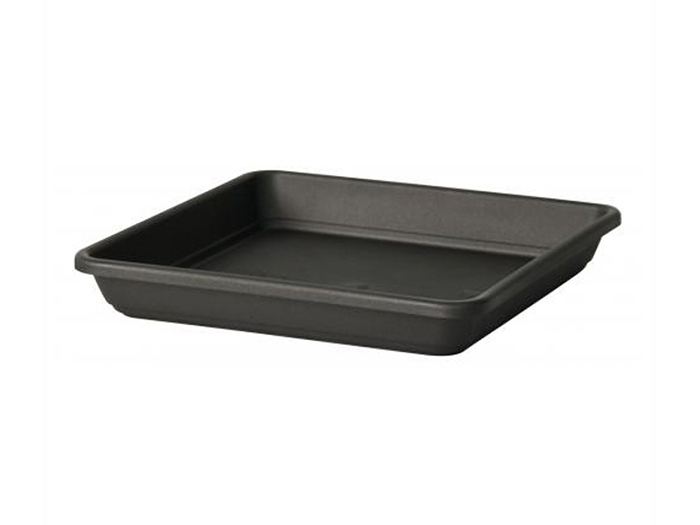 europlast-krea-square-flower-pot-underplate-dark-grey-26cm