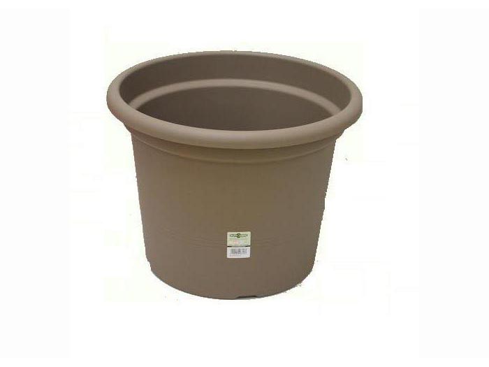 round-flower-pot-geo-taupe-25-cm