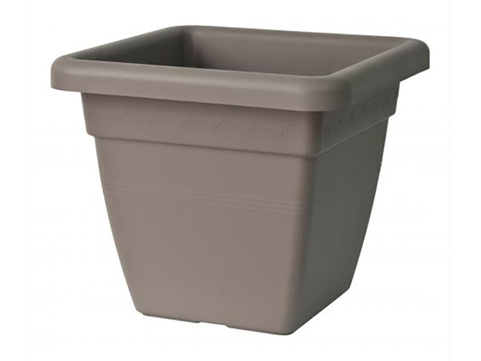 europlast-krea-square-flower-pot-taupe-39cm-x-34cm