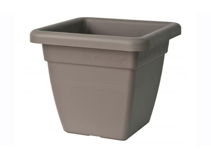 europlast-krea-square-flower-pot-taupe-35cm-x-30cm