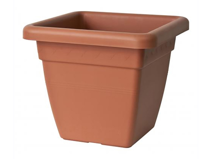 europlast-krea-square-flower-pot-terracotta-colour-25cm-x-22cm