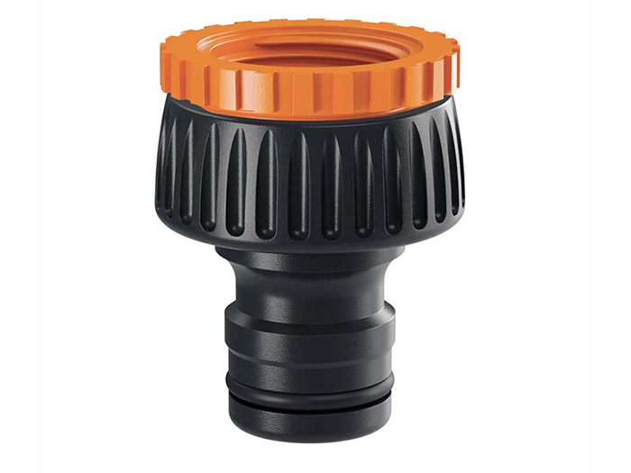 claber-max-flow-1-3-4-inch-tap-connector-orange-and-black