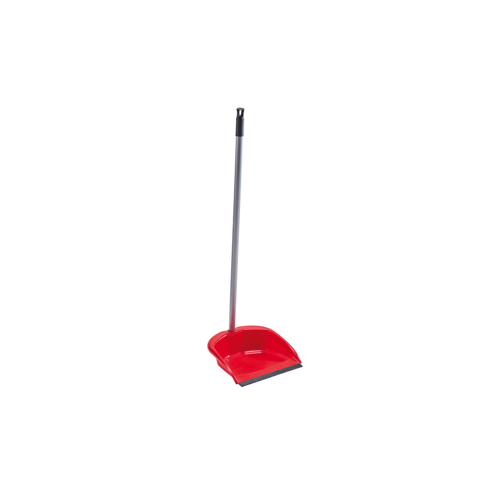 m-home-long-handle-dustpan-with-lip-red
