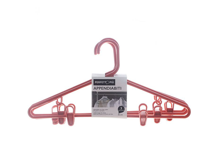 perfetto-piu-clothes-hangers-with-clips-set-of-3-pieces-assorted-colours-42-cm