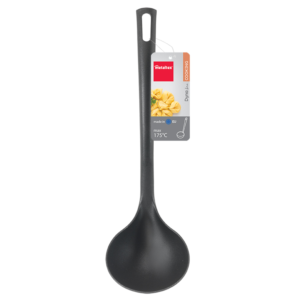 metaltex-dyna-nylon-soup-ladle black-29cm