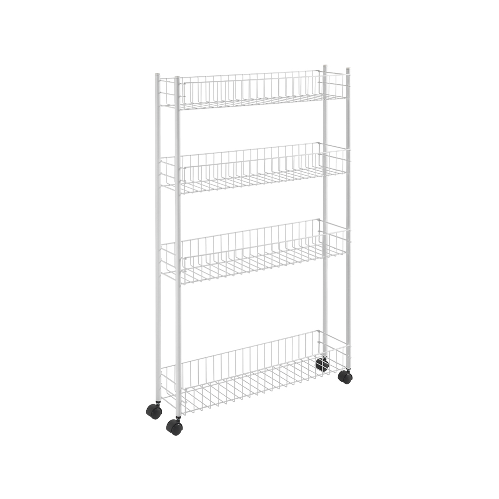 metaltex-fino-4-tier-slim-kitchen-storage-trolley-white
