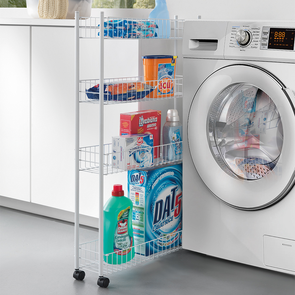 metaltex-fino-4-tier-slim-kitchen-storage-trolley-white