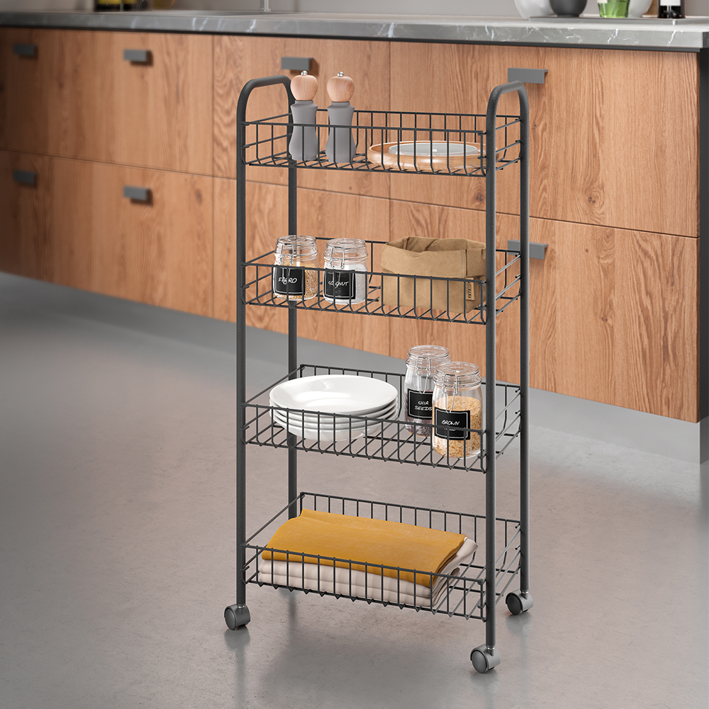 metaltex-ascona-lava-4-tier-kitchen-trolley-black