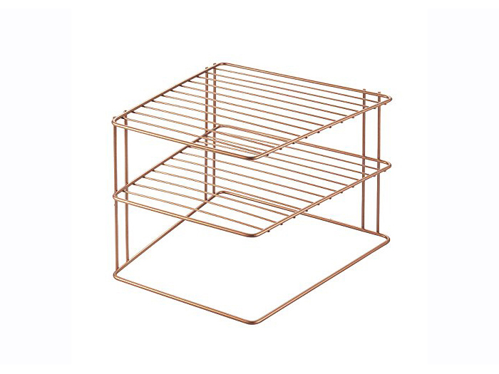 copper-metal-corner-stacking-rack