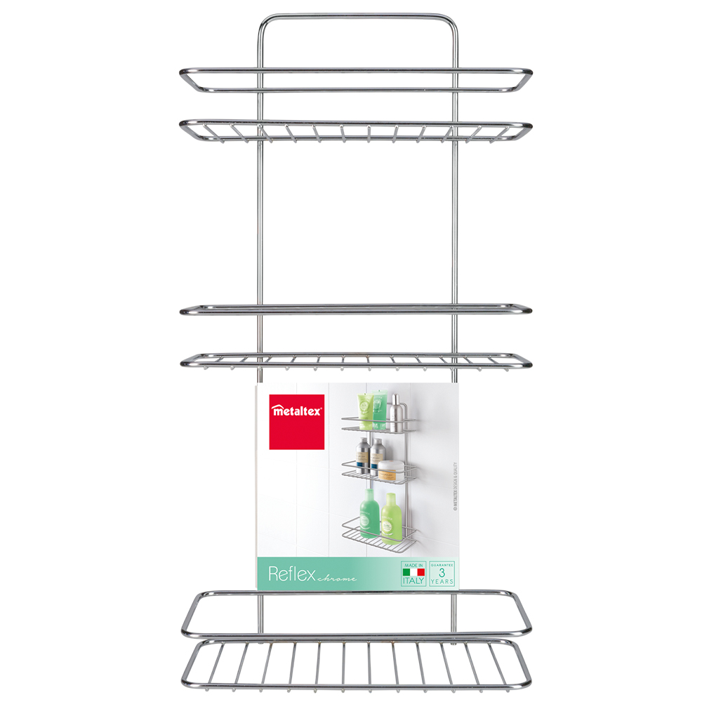 metaltex-reflex-chrome-plated-3-tier-shower-caddy-shelf