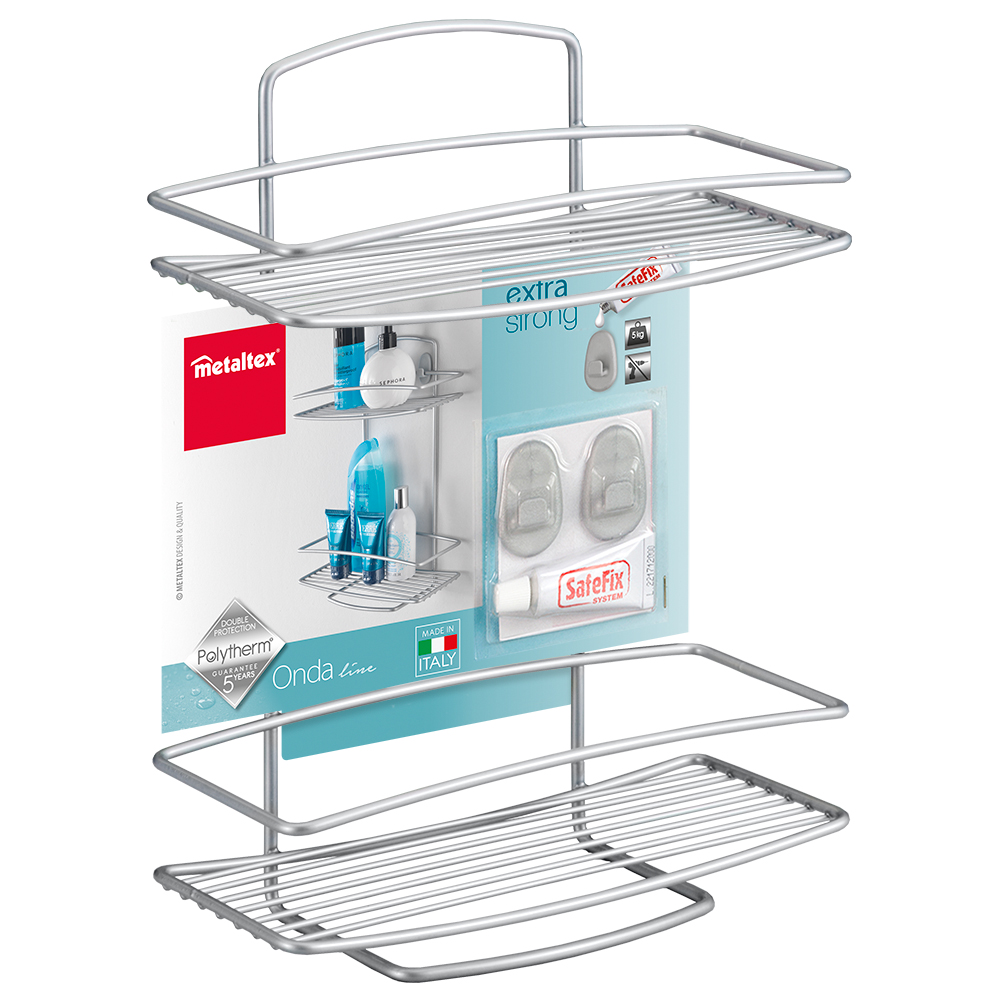 metaltex-onda-safefix-2-tier-shower-caddy