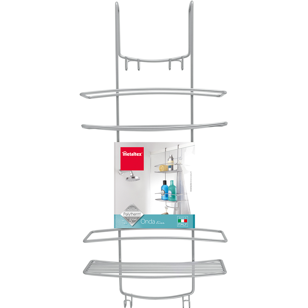 metaltex-onda-2-tier-shower-holder-caddy