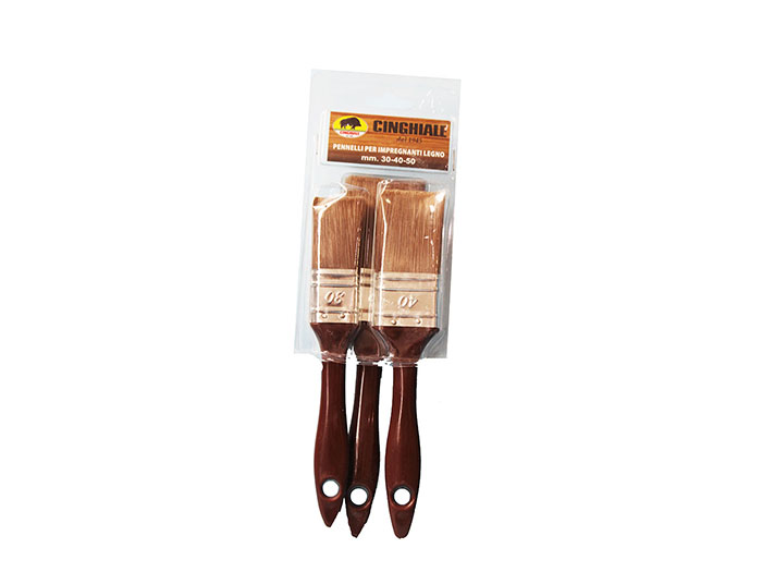 cinghiale-bristle-brush-set-of-3-brown-for-wood-painting