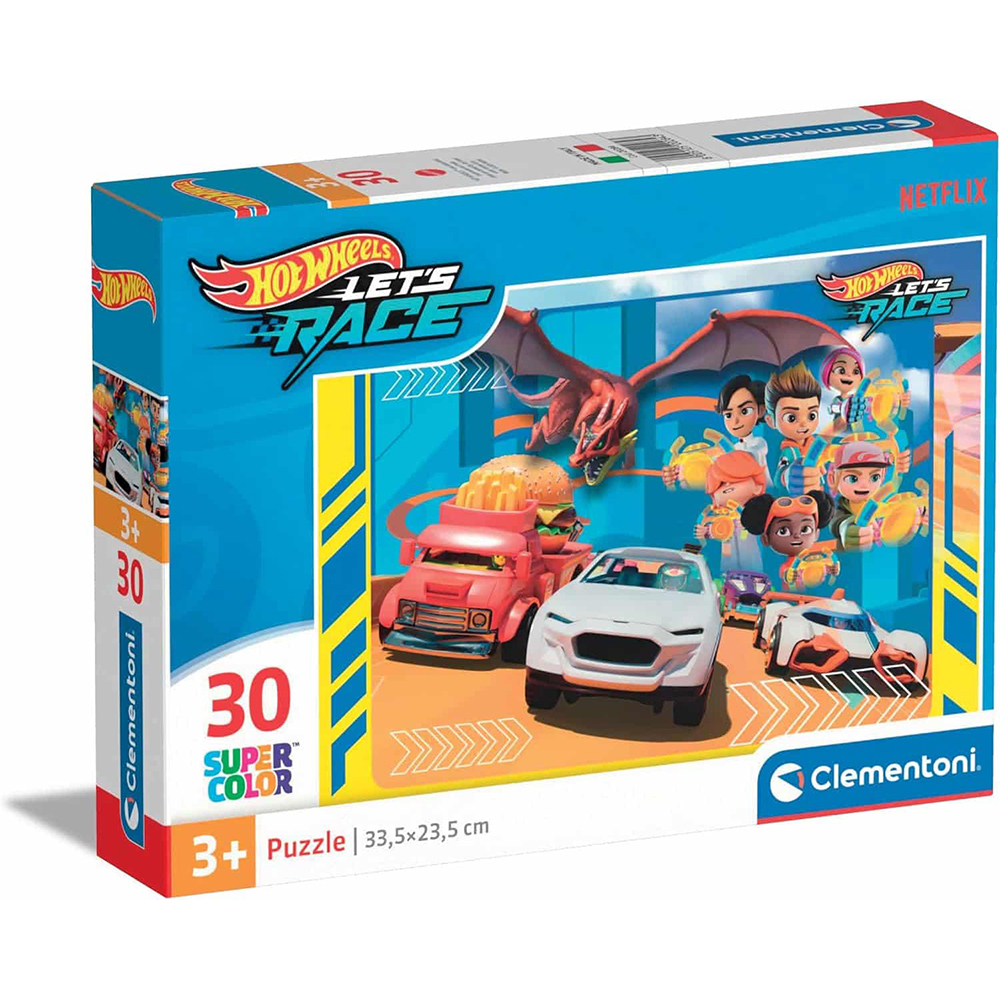 clementoni-super-colour-hotwheels-puzzle-30-pieces
