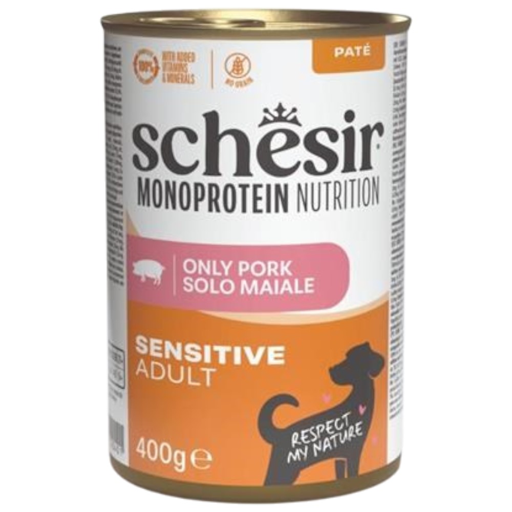 schesir-puppy-monoprotein-ham-400g-pate