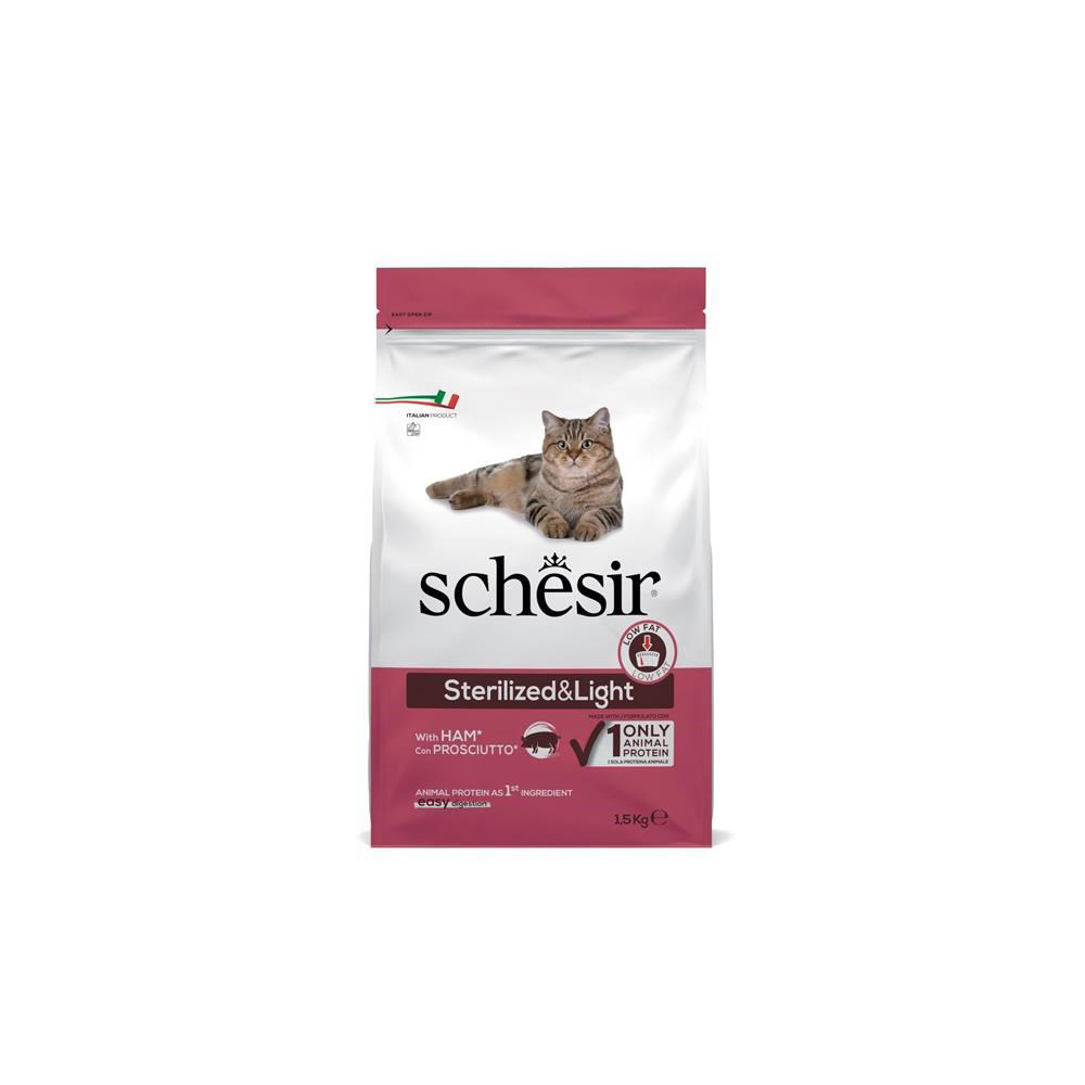 schesir-sterilized-light-with-ham-1500g