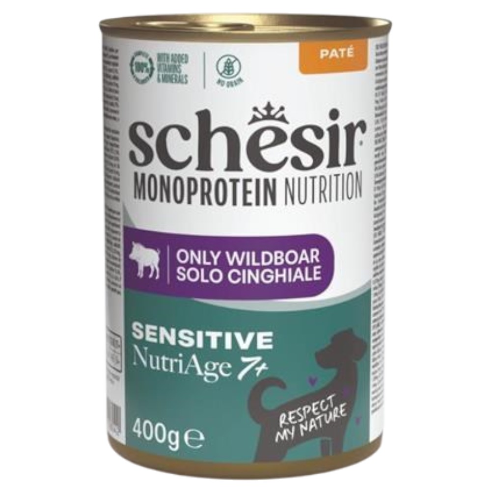 schesir-dog-monoprotein-senior-wildboar-400g-pate