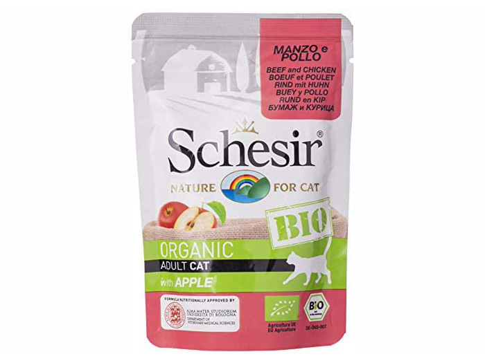 schesir-bio-beef-and-chicken-with-apple-wet-cat-food-pouch-85-grams
