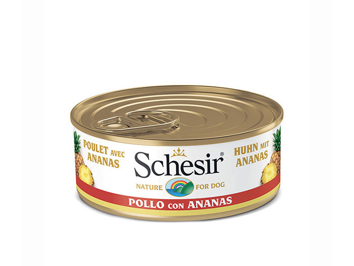 schesir-nature-chicken-and-pineapple-wet-dog-food-150g