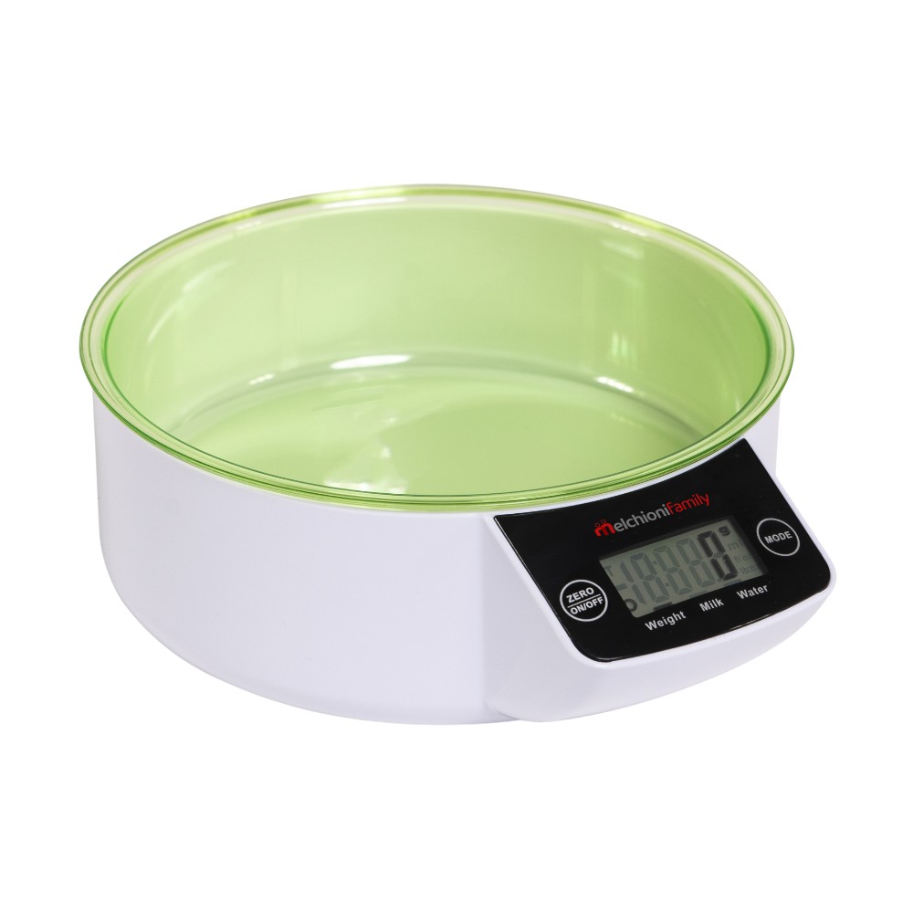 melchioni-kitchen-weighing-scales-with-bowl-allegra-5-kg-white-and-green