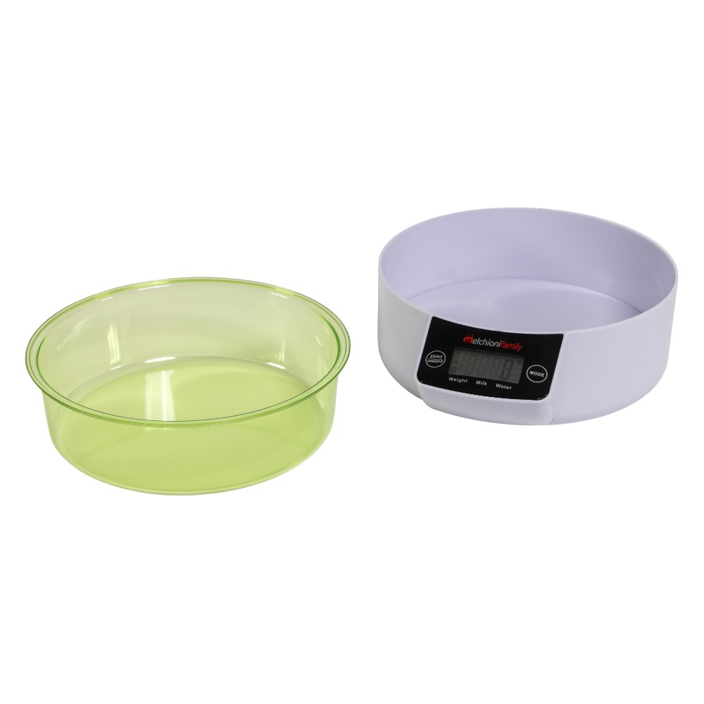melchioni-kitchen-weighing-scales-with-bowl-allegra-5-kg-white-and-green