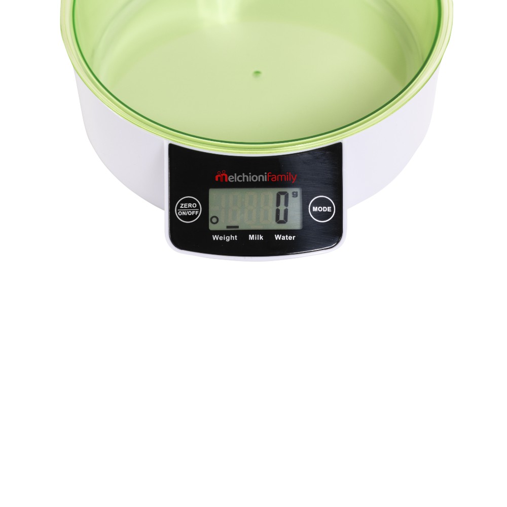 melchioni-kitchen-weighing-scales-with-bowl-allegra-5-kg-white-and-green