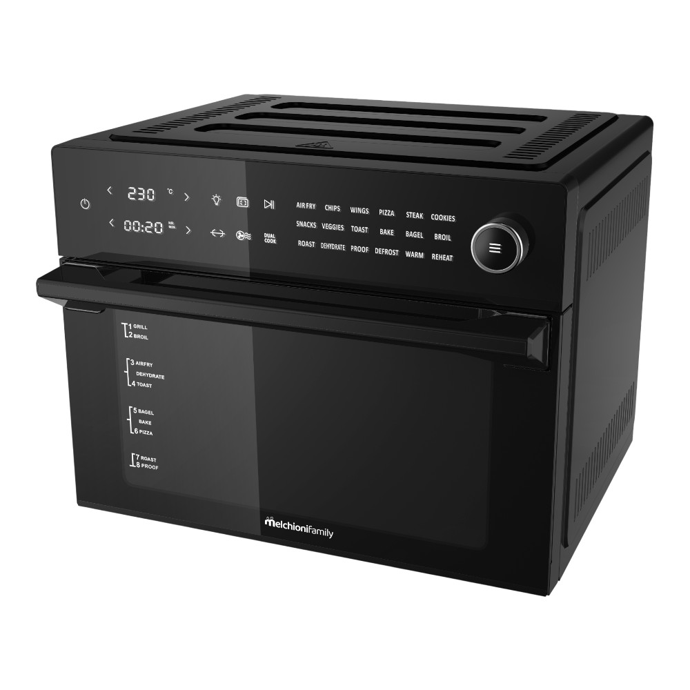 melchioni-air-fryer-1800-w-18-functions-benedetta-30-l-black