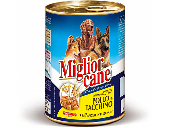 miglior-cane-wellness-system-chunks-with-chicken-turkey-wet-dog-food-405g