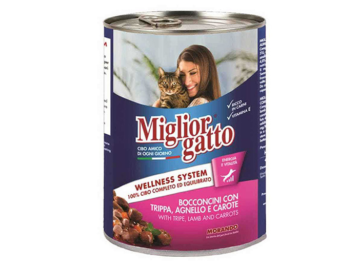 miglior-gatto-wellness-system-small-chunks-with-tripe-and-lamb-with-carrots-wet-cat-food-405g