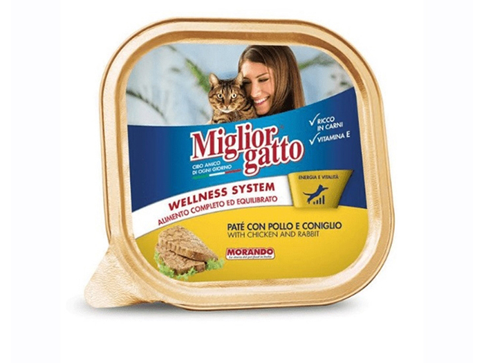 miglior-gatto-wellness-system-pate-with-chicken-and-rabbit-wet-cat-food-100g