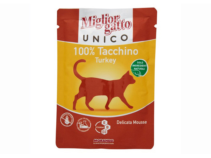 miglior-gatto-unico-delicate-mousse-turkey-wet-cat-food-85g