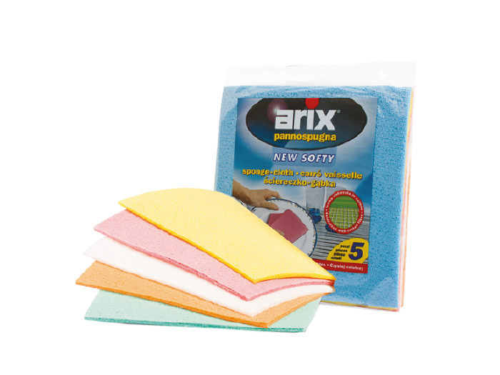 arix-new-softy-natural-cellulose-sponge-cloth-set-of-5-pieces