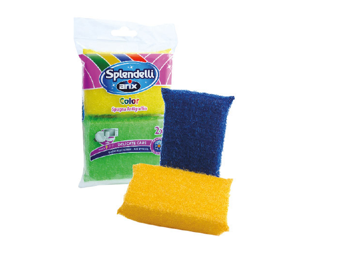 arix-non-scratch-scouring-pad-coloured-set-of-2-pieces